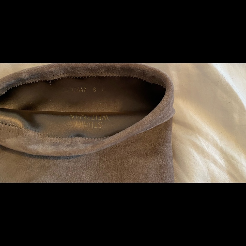 Stuart Weitzman Sz 8 Plathighland Topo Suede OTK platform Over the Knee Boots - Picture 8 of 9